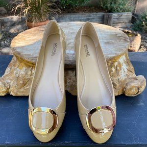 Michael Kors Nude Patent Leather Ballet Flat 8.5M